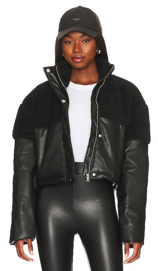 Oliver Faux Fur Jacket in Black | Revolve Clothing (Global)