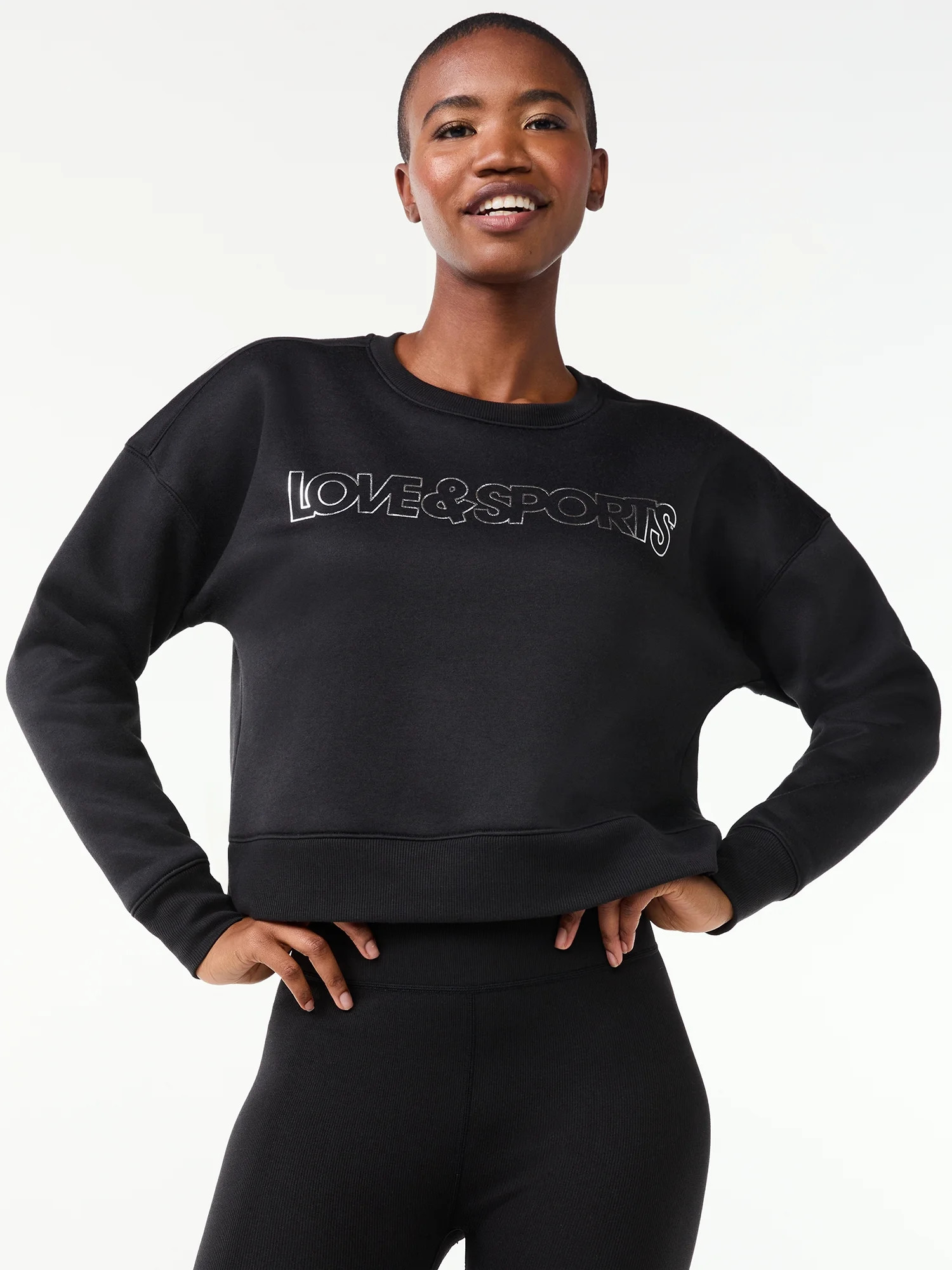 Love & Sports Women’s Fleece Logo Sweatshirt | Walmart (US)