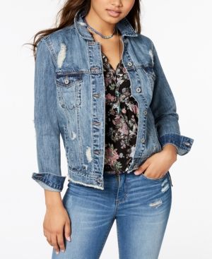 American Rag Juniors' Cotton Ripped Denim Jacket, Created for Macy's | Macys (US)