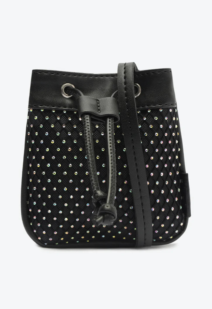 Bolsa Mini Bucket Preta Anacapri Hotfix Glam | ZZ Mall (BR)