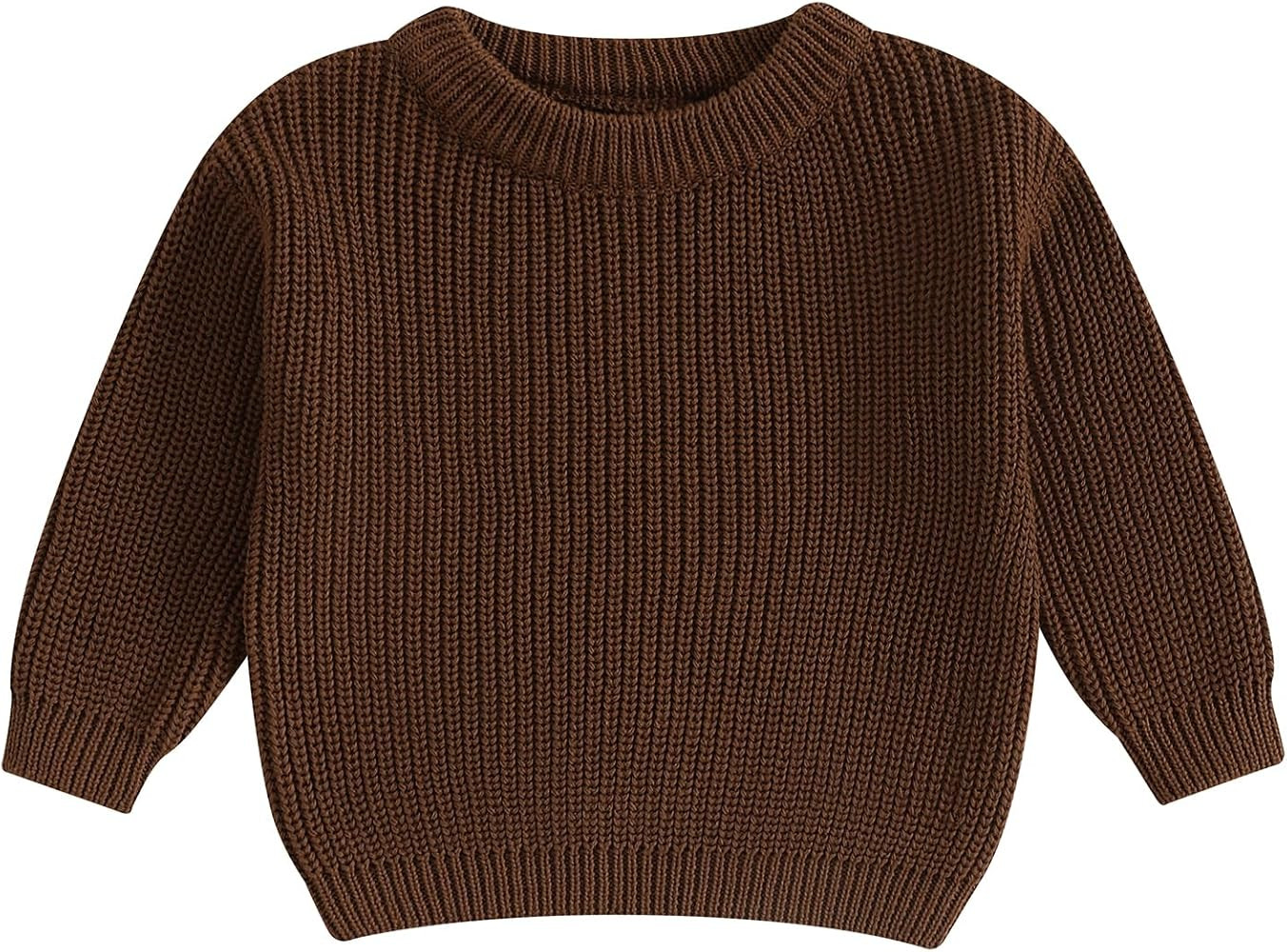 Baby Girl Boy Toddler Knit Sweater Cute Round Neck Long Sleeve Blouse Pullover Oversized Sweatshi... | Amazon (US)