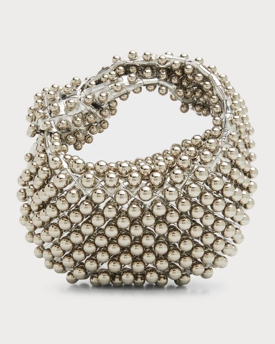 Jodie Mini Studded Mirror Top-Handle Bag | Neiman Marcus