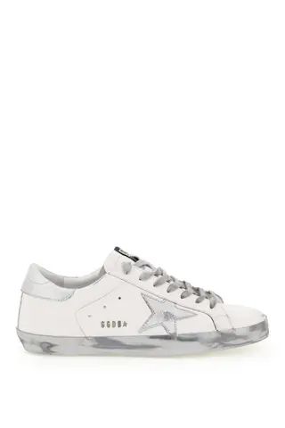 GOLDEN GOOSE SUPERSTAR SNEAKERS SILVER SOLE 40 White, Silver Leather | Residenza725 US