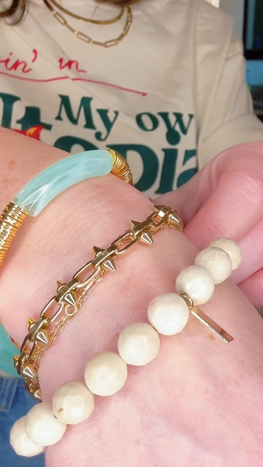 Mom uniform: jeans, oversized tee… and good jewelry.

These everyday staples from @meghanbojewelry instantly elevate the chaos ✨
Timeless, layerable, and made to be worn on repeat.

Support women-owned. Look put together. Everybody wins.

Use code MILKDRUNKMOMMA for 20% off 🤍

#LTKgrwm #LTKootd #LTKmomlife