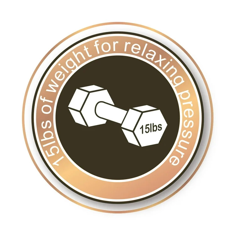 Health Touch 15lb Knitted Fabric with Super Soft Velour Queen Size Weighted Blanket for Adults , ... | Walmart (US)