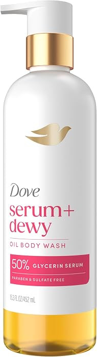 Dove Serum+ Dewy Shower Oil Body Wash, Coconut & Geranium Oil, 15.3 fl oz | Amazon (US)