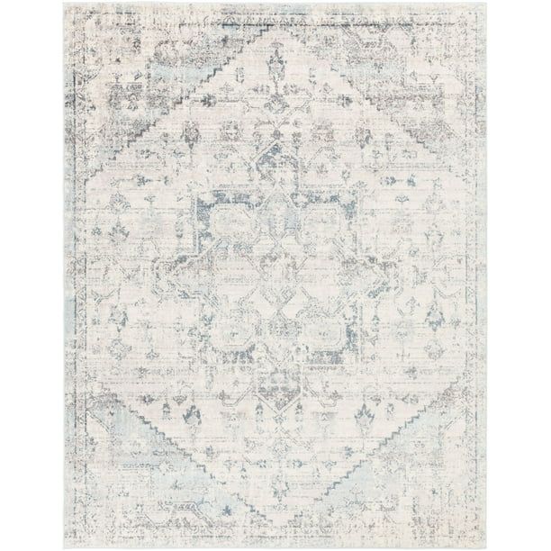 Mark&Day Area Rugs, 7x9 Isere Traditional Beige White Area Rug (6'7" x 9', Ivory) | Walmart (US)