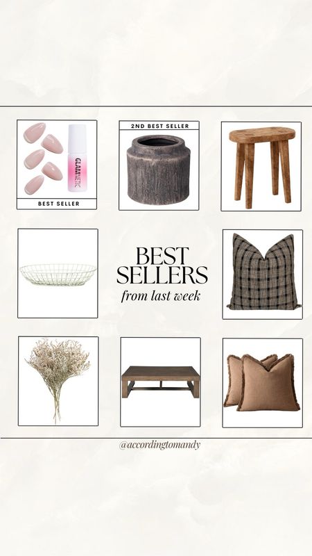 Best sellers from last week! 

viral press on nails, Amazon nails, Amazon finds, Amazon home, Target home, Target favorites, pillows, coffee table, affordable coffee table, affordable home decor, budget friendly home finds, Walmart finds, spring stems, trending home finds 

#LTKhome #LTKfindsunder100 #LTKfindsunder50