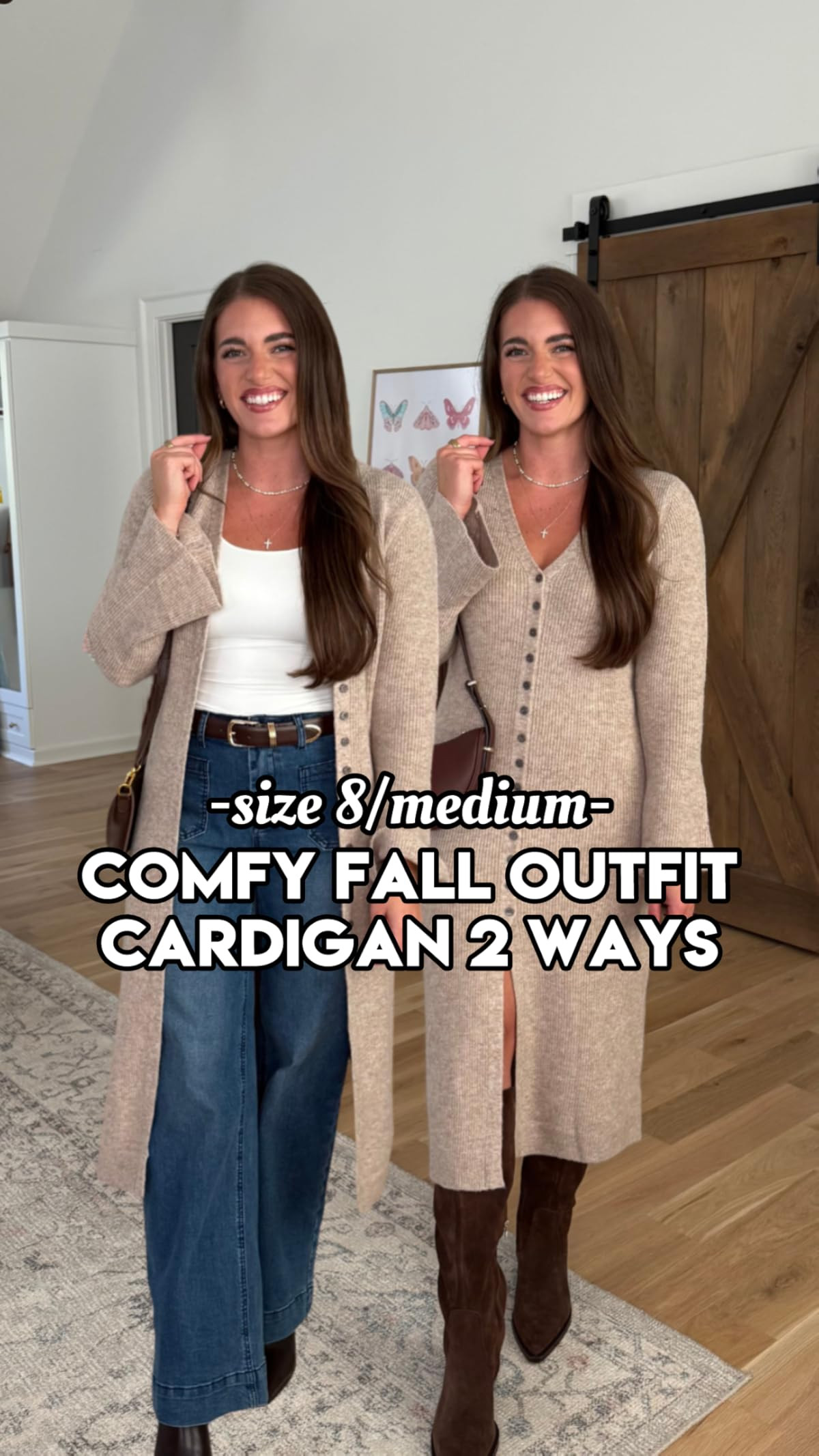 TTS - M in the cardigan, the white tee, my everyday bra & my shaper shorts. Sized up to a 10 in the jeans and to the L in the full coverage black undies. Lip liner is in "big lift" and gloss is "desire" 

 #LTKSeasonal #LTKSaleAlert #LTKStyleTip