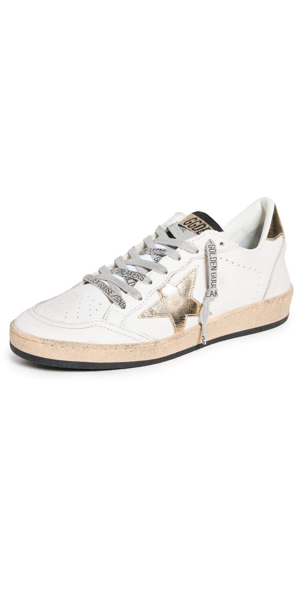 Ballstar Leather Upper Laminated Star Sneakers | Shopbop