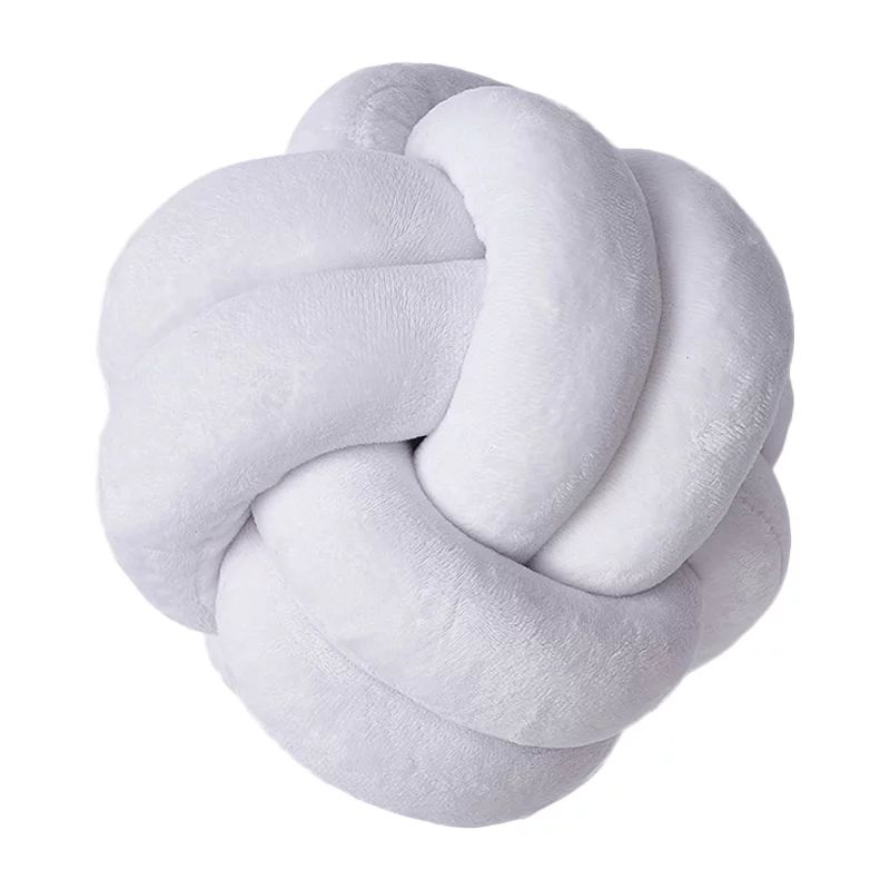Knot Pillow Ball Plush Cushion Toys Couch Throw Pillow Both Home Decor & Gift for Children, White... | Walmart (US)