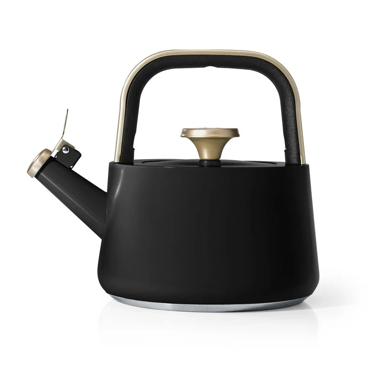 Beautiful 1.8L Ceramic Non-Stick Stovetop Tea Kettle, Black Sesame by Drew Barrymore | Walmart (US)