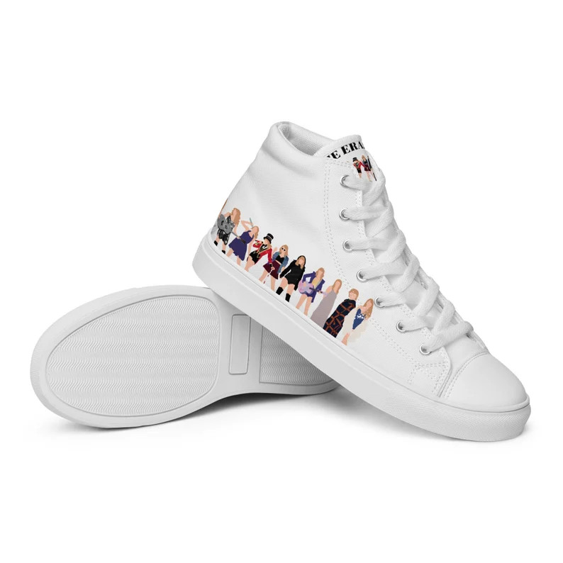 The Eras tour high top canvas shoes | Etsy (US)