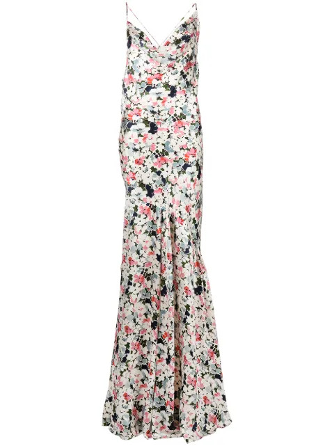 Cinq A Sept Julissa garden-bloom Silk Gown - Farfetch | Farfetch Global