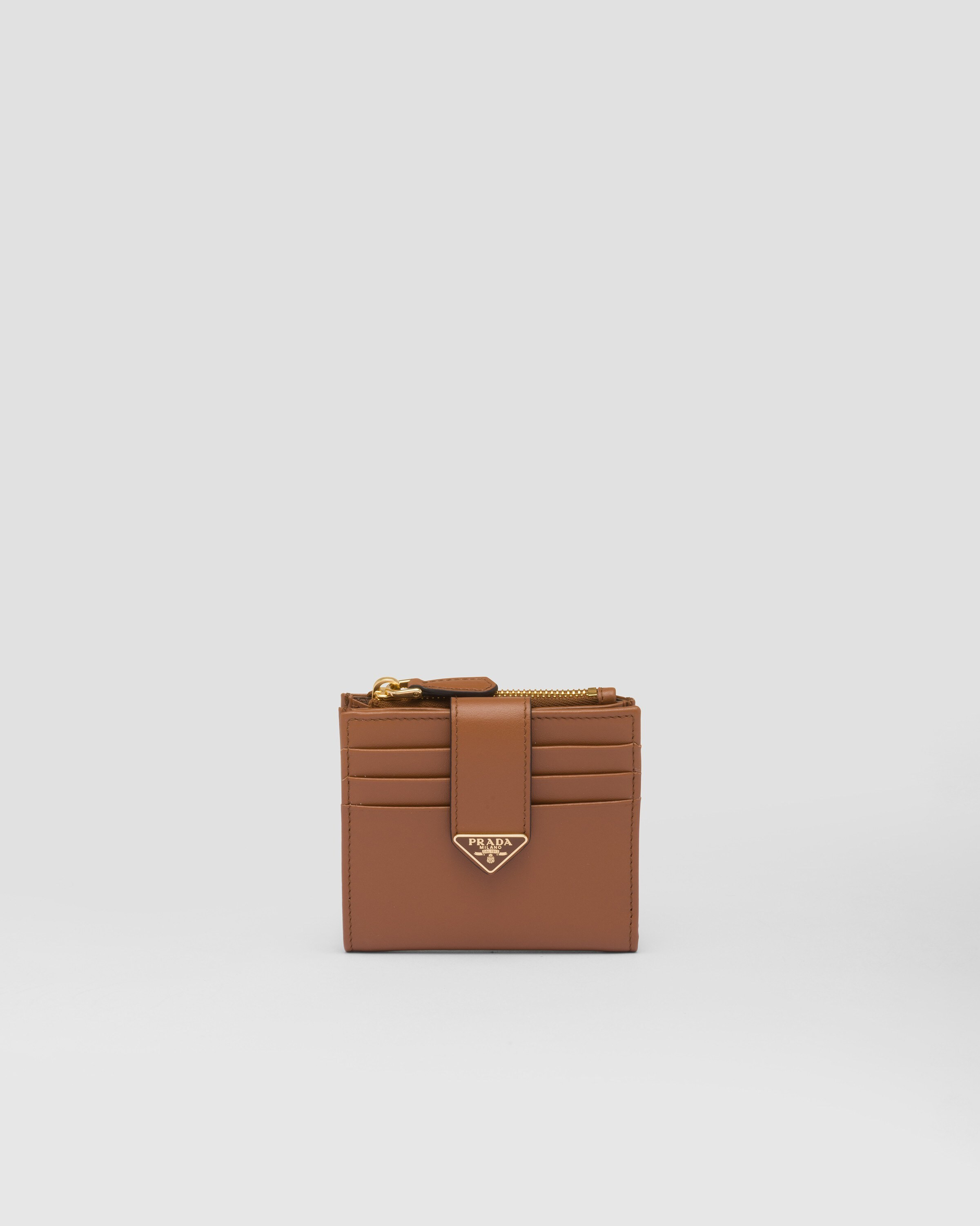 Small leather wallet | Prada Spa US