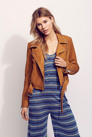 Womens CROPPED SUEDE MOTO | Free People
