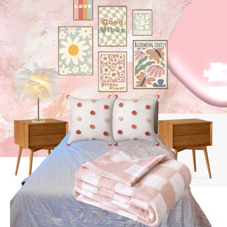 Designing a pink big girl room for Talia 🤍

Paint color is Benjamin Moore “Sweet Sixteen” 
Wallpaper is “The Nora Mural” from Wall Blush 

#LTKkids #LTKhome