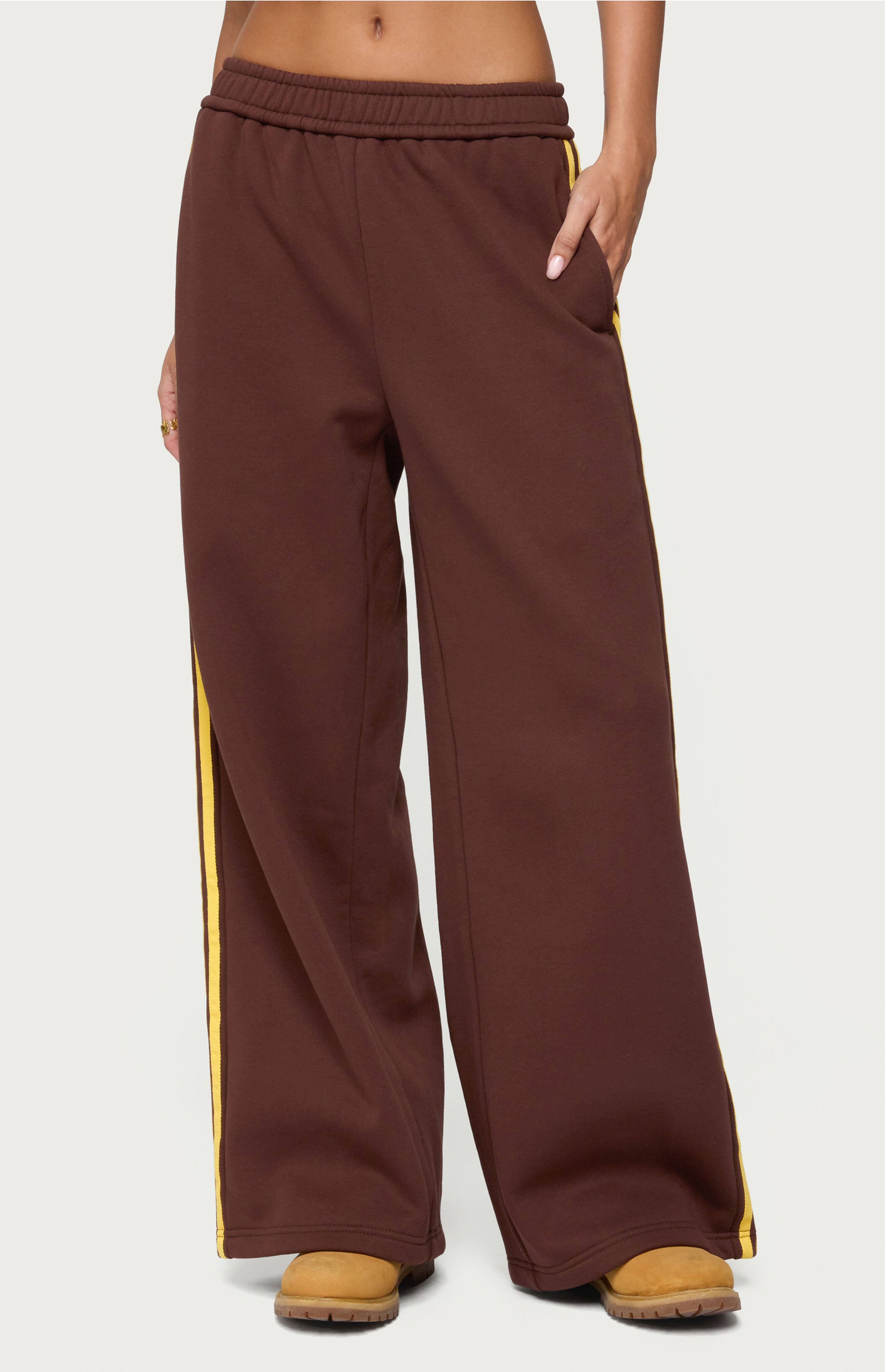 Edikted Sorin Contrast Striped Wide Sweatpants | PacSun