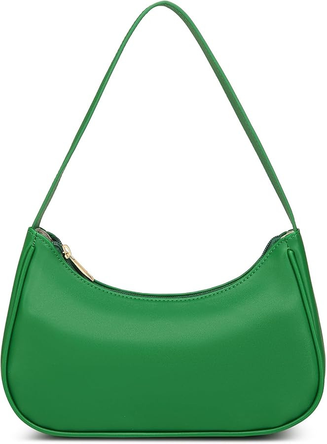 Afashor Shoulder Bags for Women Vegan Leather Hobo Sling Tote Handbag Retro Clutch Purse with Zip... | Amazon (US)