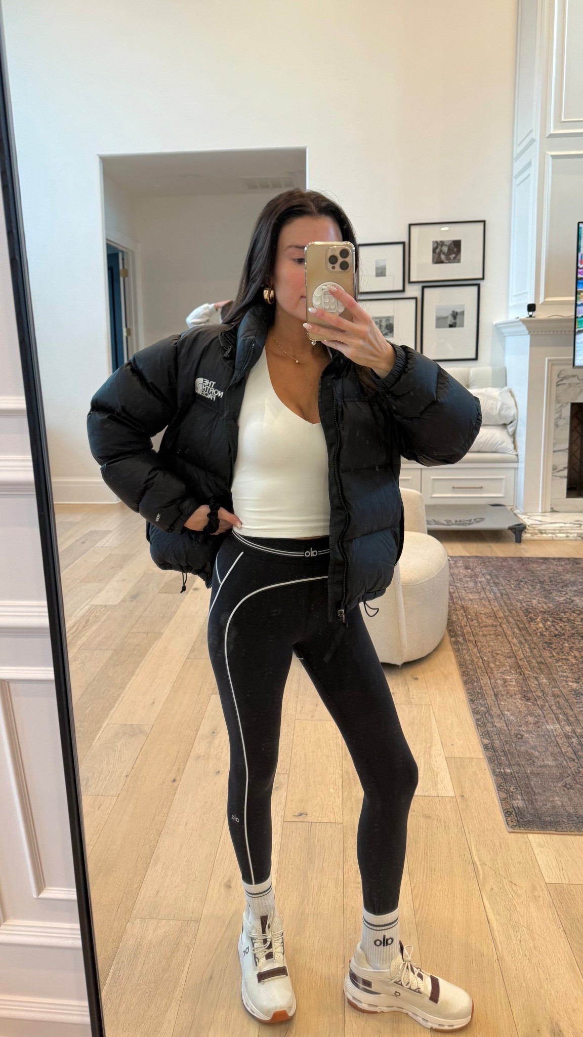Athleisure outfit 🖤 love these black alo leggings! 

Workout outfit, alo leggings, black leggings, gym outfit, yoga outfit, Pilates outfit, Amazon home 
@alo @amazonfashion @amazonhome @nordstrom 

#LTKootd #LTKActive #LTKfitnessgoals