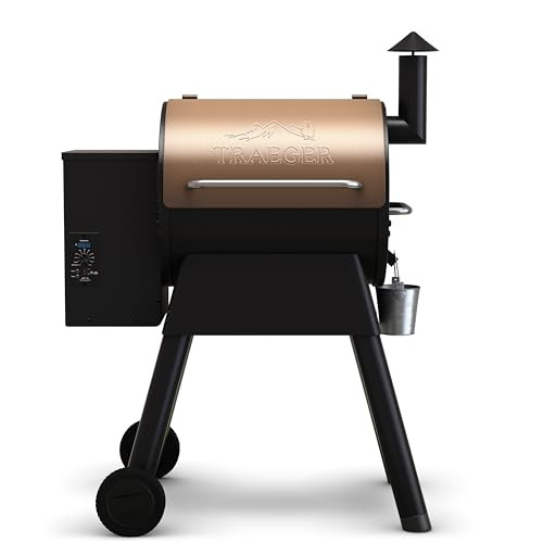 Traeger Grills Pro 22 Wood Pellet Grill & Smoker, Electric Pellet Smoker Grill Combo, 6-in-1 BBQ Versatility, 572 sq. in. Grilling Capacity, Meat Probe, 450 Degree Max Temperature, 18LB Hopper, Bronze | Amazon (US)