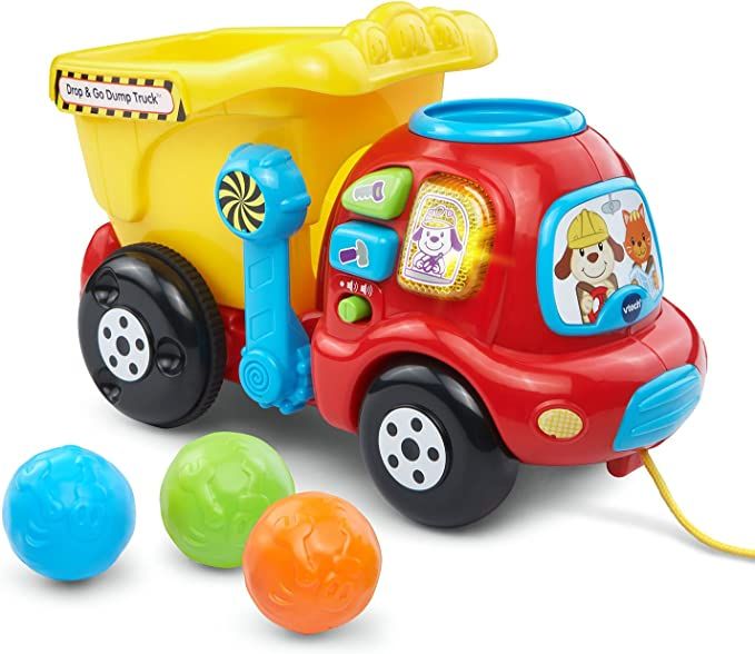 Amazon.com: VTech Drop and Go Dump Truck, Yellow : Toys & Games | Amazon (US)