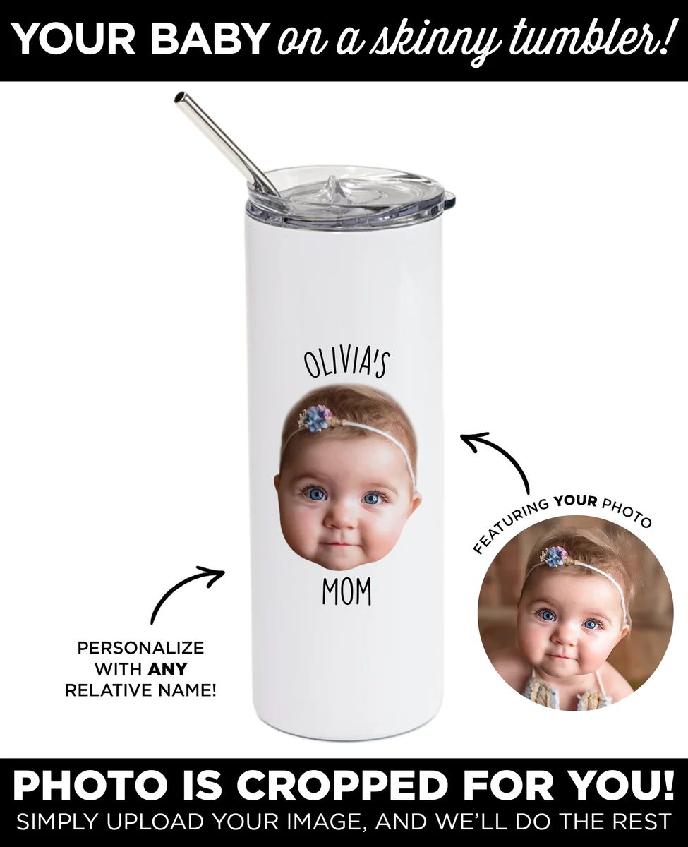 Personalized Baby Skinny Tumbler | Type League Press
