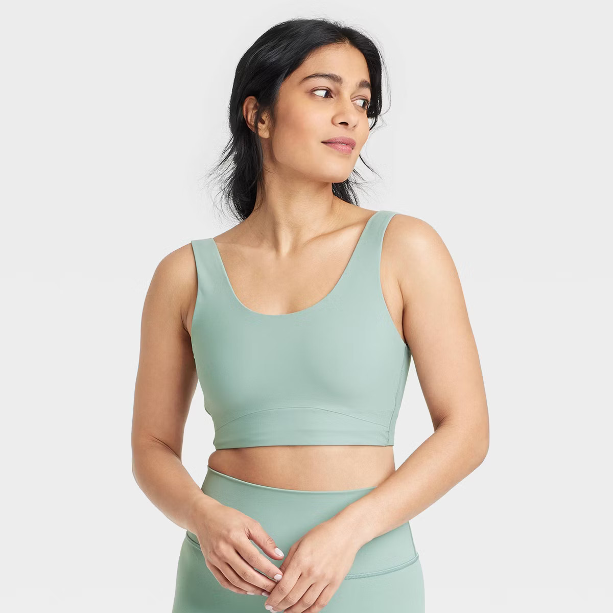 Women's Everyday Soft Medium Support Longline Sports Bra - All In Motion™ | Target