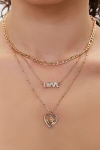 Love Pendant Layered Necklace | Forever 21 (US)