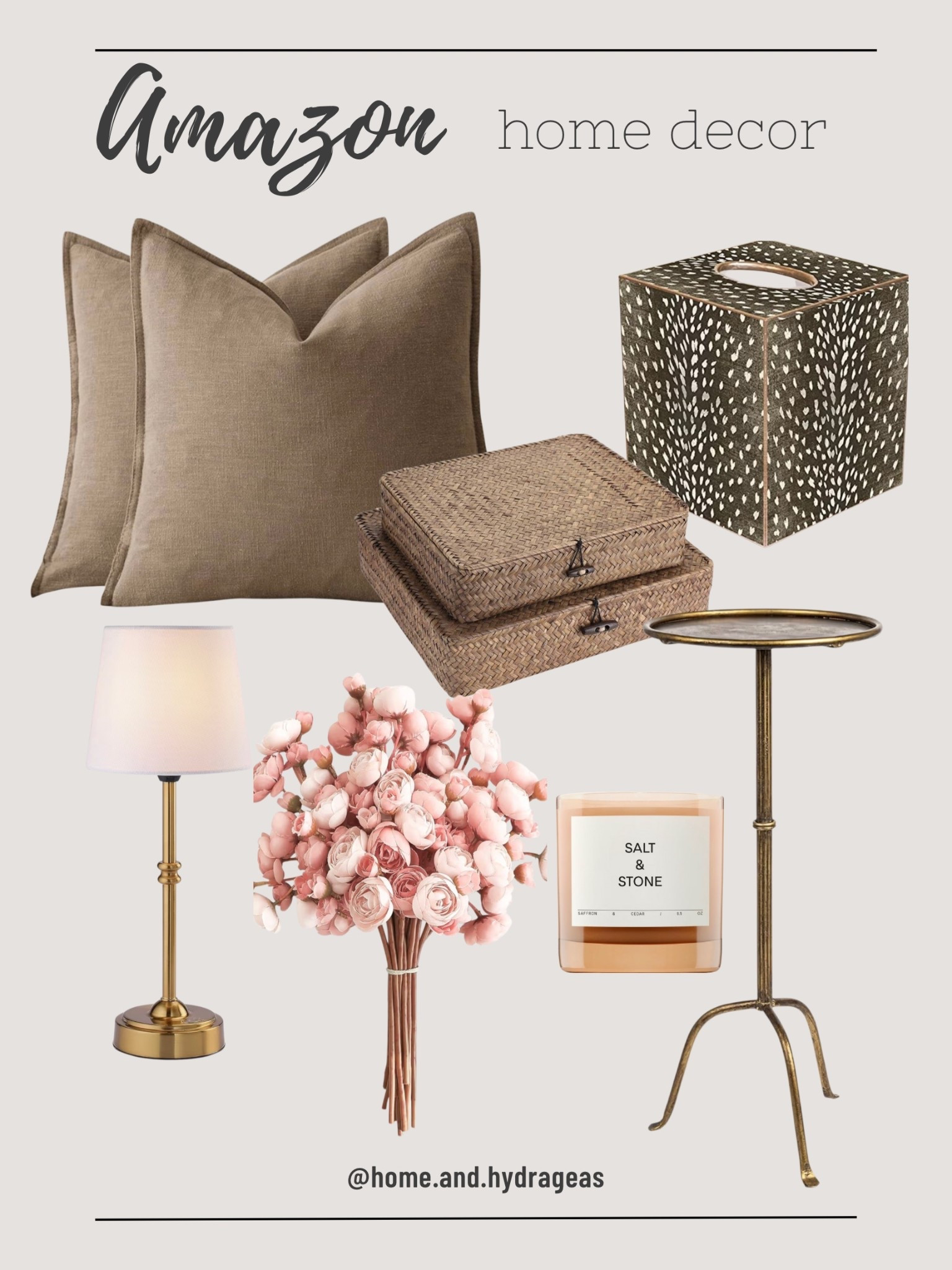 Cozy earthy home decor finds.. these give off Amber Lewis vibes..
#pillows #smalllamp #sidetable #homedecor 

#LTKHome #LTKFindsUnder100