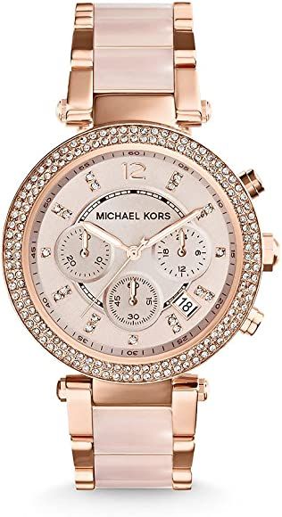 Michael Kors Parker Stainless Steel Watch With Glitz Accents | Amazon (US)