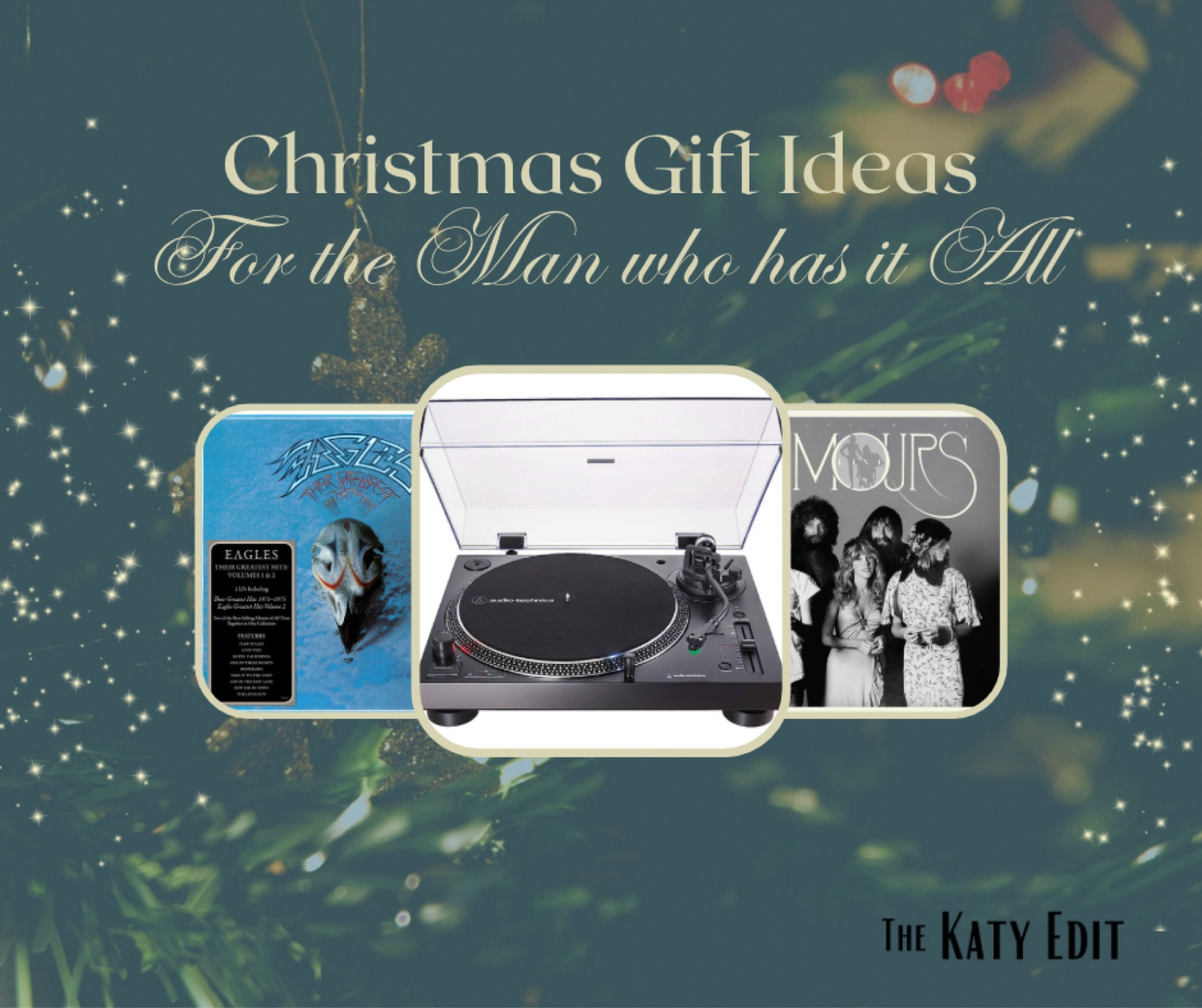 Gift idea for the man who has it all! 🎁

Introducing the Audio-Technica AT-LP120XUSB-BK Direct-Drive Turntable with Bluetooth - the perfect way to enjoy his favorite vinyls on his speakers! 💥

And to get him started, we've got two classic vinyls that he'll love: Eagles Greatest Hits Volumes 1 and 2, and Greatest Hits by Guns N' Roses! 🎸

Upgrade his music game with this amazing gift! #vinyllover #turntable #musicgift