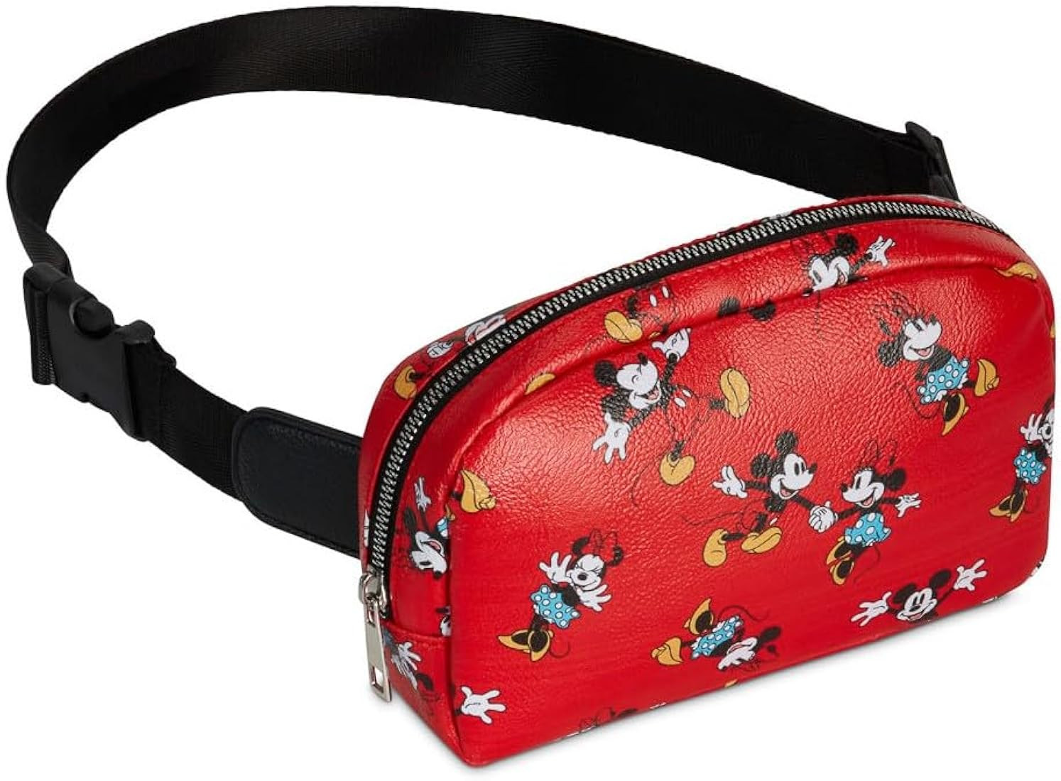 Womens Disney Belt Bag Crossbody Fanny Pack Waist Bag (Mickey Minnie Mouse Red) | Amazon (US)