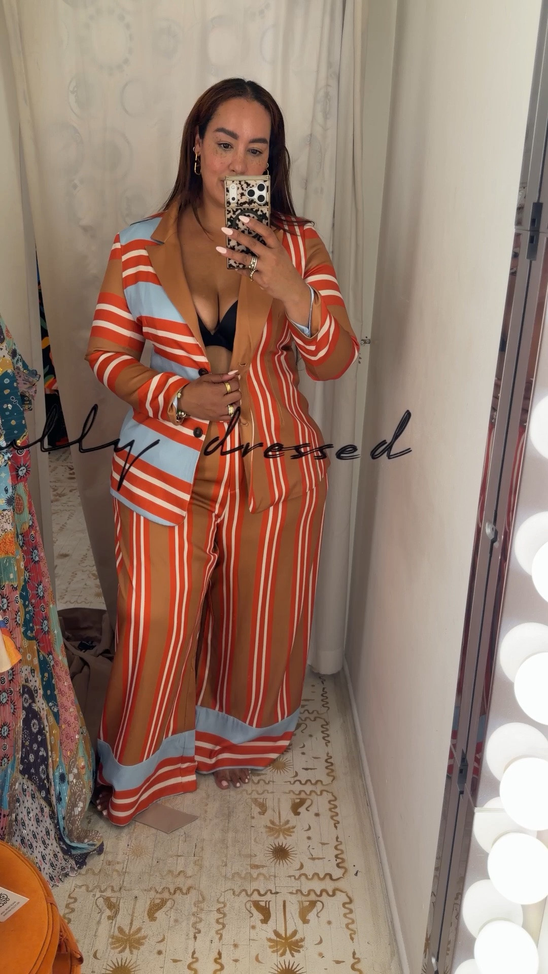Wearing a 16 in the pants and a 10 in the blazer but would need a 16.

#LTKOver40 #LTKMidsize #LTKPlusSize