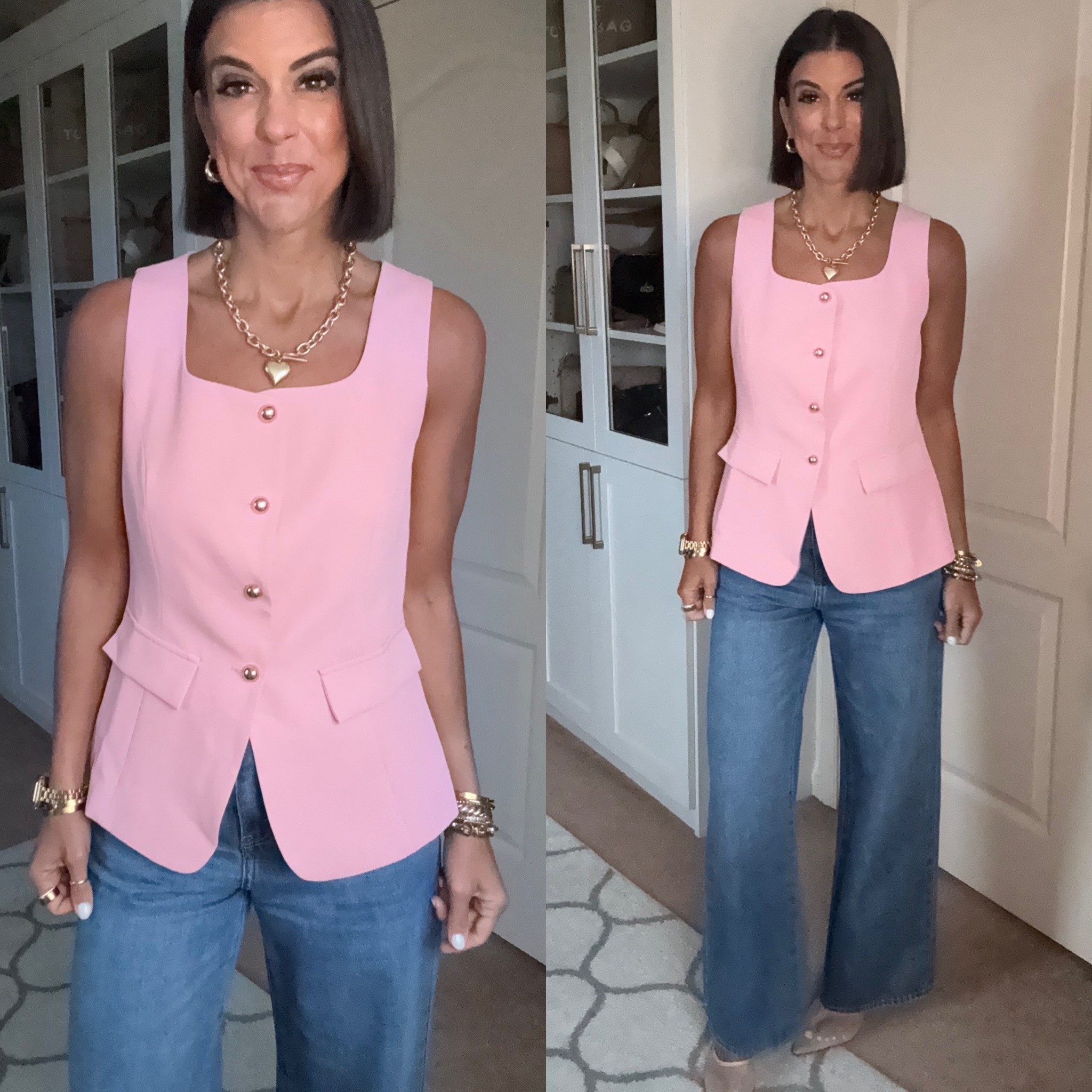 Size small in vest size 26 in jeans 

#LTKSeasonal