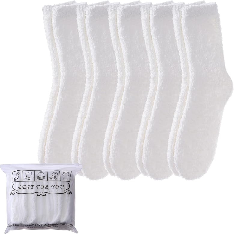 Womens Fuzzy Socks Animal Soft Warm Cute Microfiber Cozy Fluffy Winter Christmas Socks | Amazon (US)