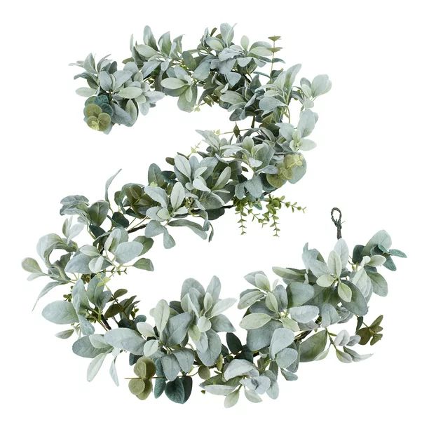 Holiday Time Unlit Lamb's Ear Garland, 6' - Walmart.com | Walmart (US)