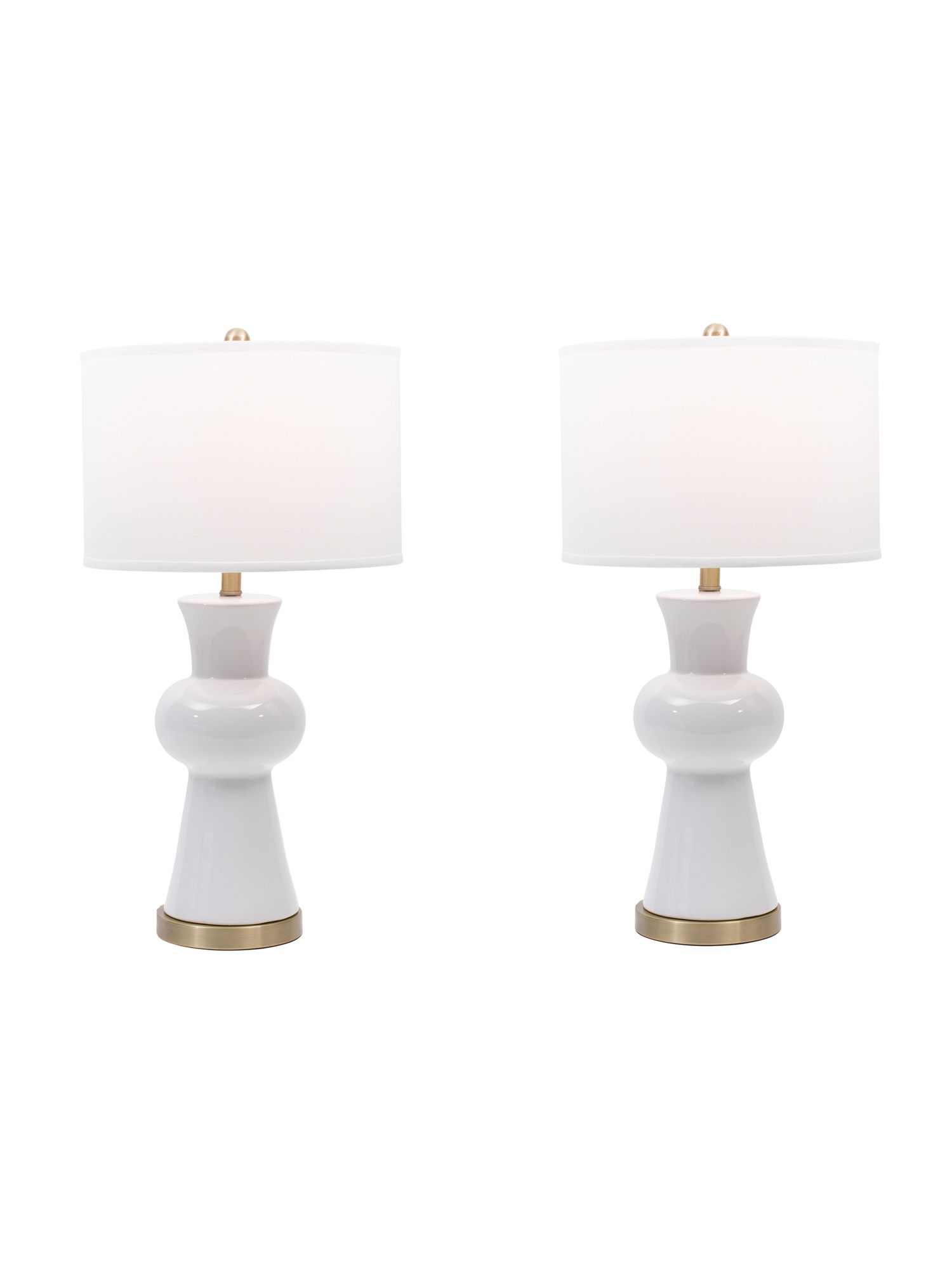 Set Of 2 Lola Column Lamps | Furniture & Lighting | Marshalls | Marshalls