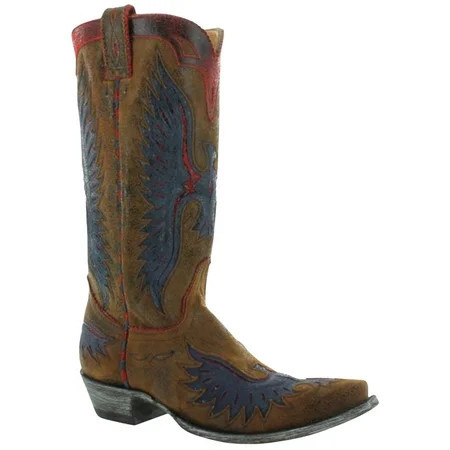 Old Gringo Women s Eagle Western Boot Snip Toe Blue/Red 6 1/2 M US | Walmart (US)