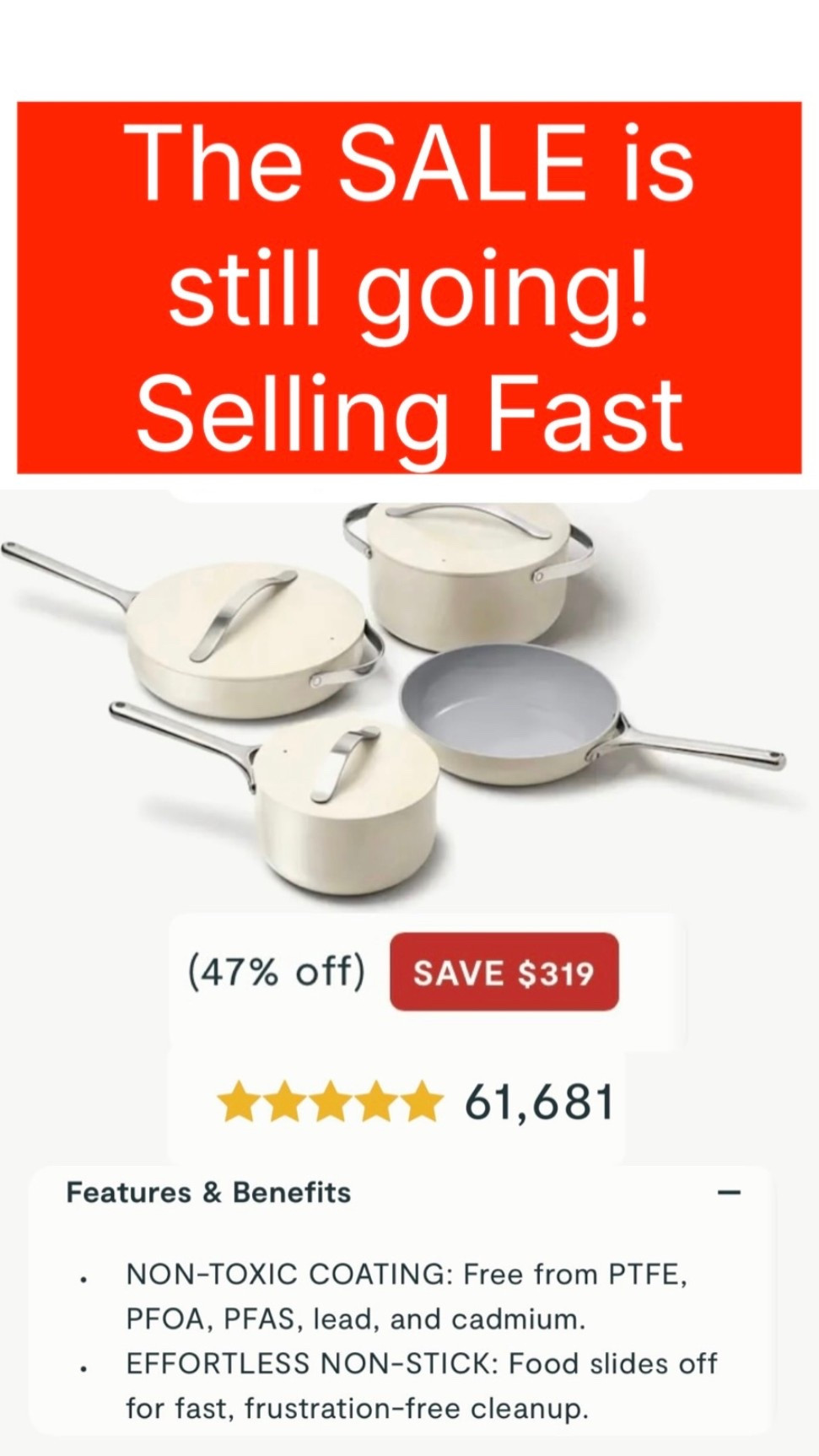 Toxic Free cooking!! Almost 50% off! Selling fast! 

#LTKSaleAlert #LTKfoodie