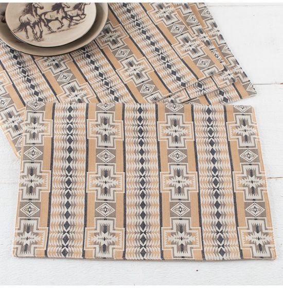 Harding Tan Table Linens | Rod's Western Palace/ Country Grace