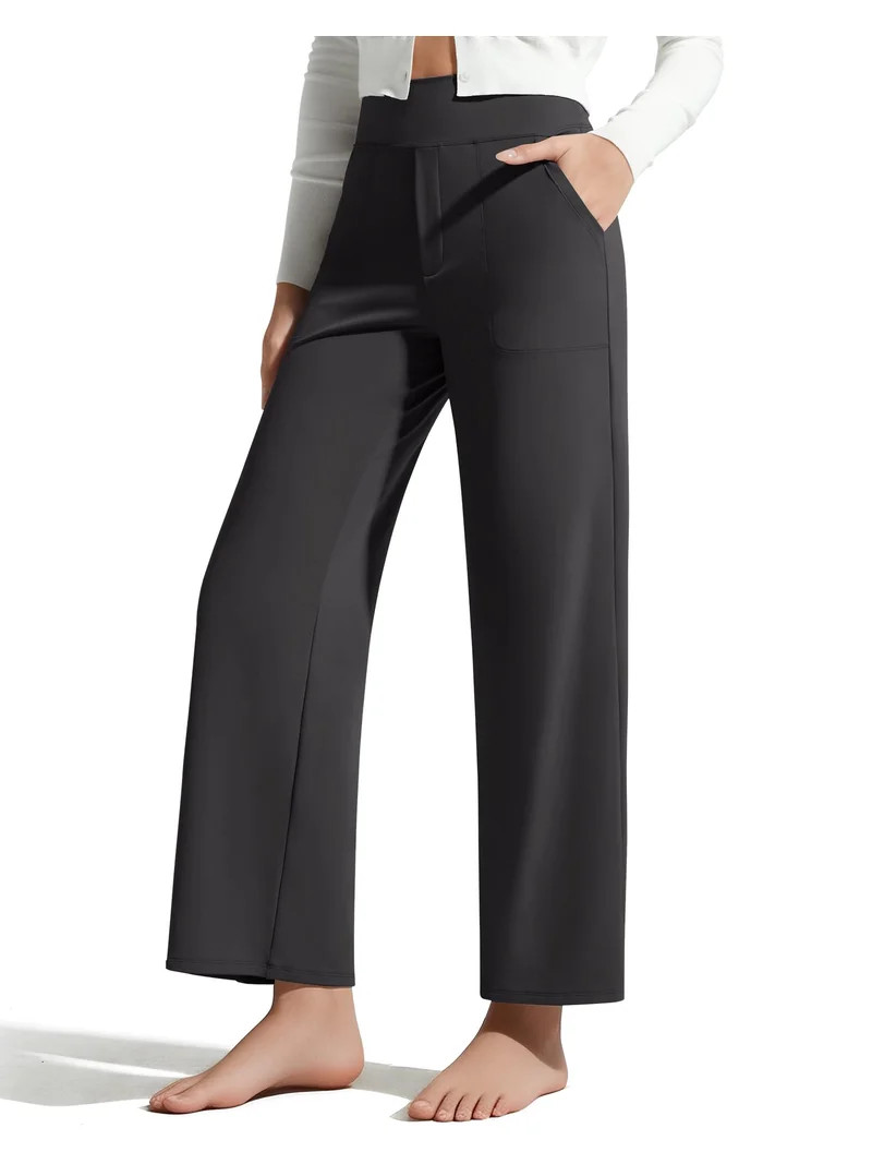 G4Free BareFeel Ankle Yoga Pants Women 7/8 Length High Stretch Waist Casual Dressy Pants with Poc... | Walmart (US)