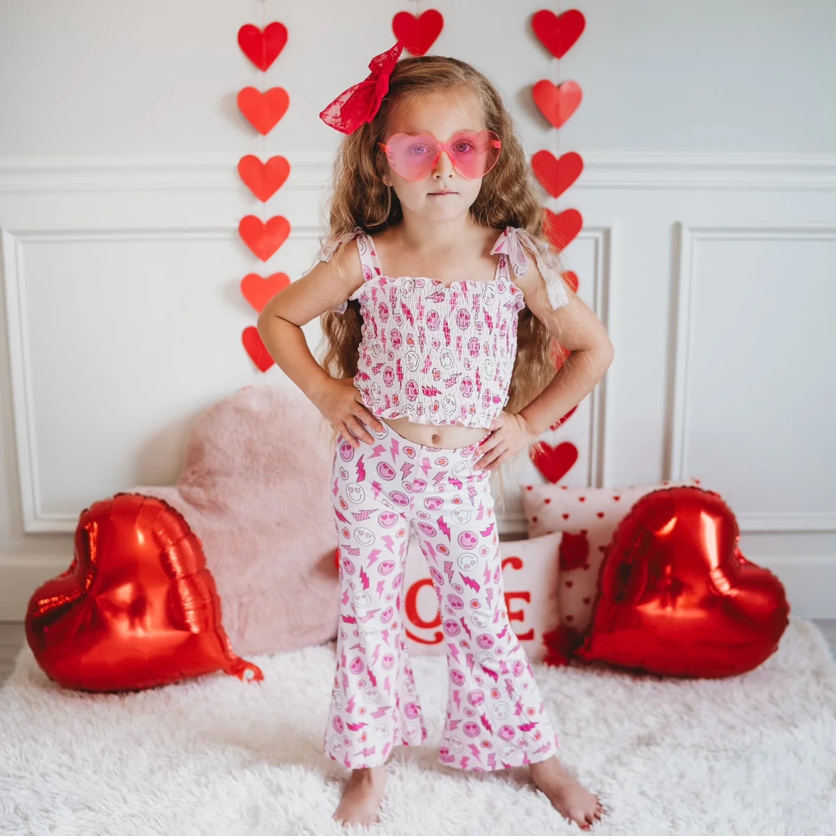 LOVE VIBEZZZ EXCLUSIVE DREAM SMOCKED FLARE SET | Dream Big Little Co.