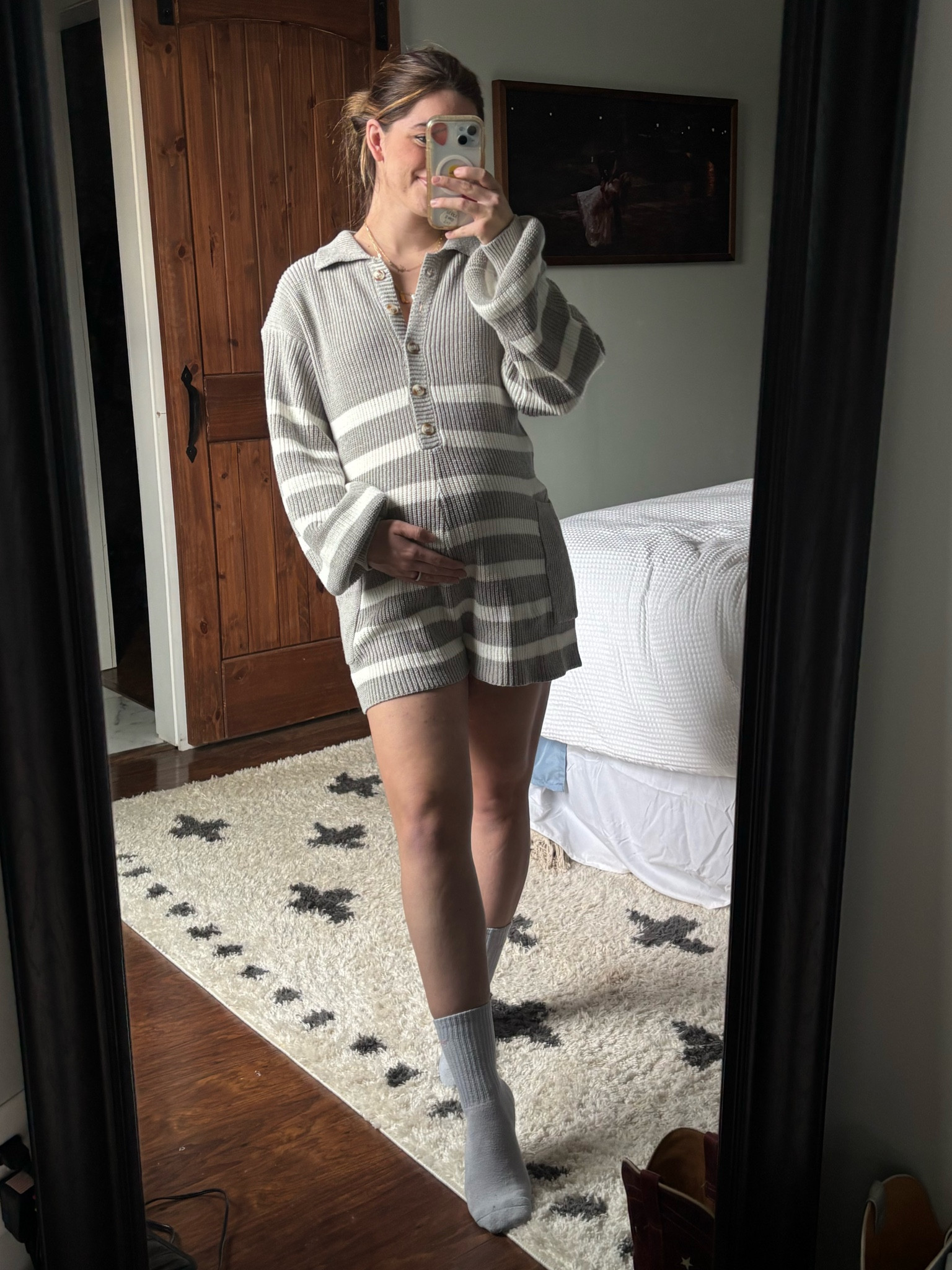 Bump friendly knit romper! Perfect for post partum too 🫶🏼 mine is from CK Squared but Vici has the same one! I’ll link both!

#LTKFindsUnder100 #LTKxVICI #LTKBump