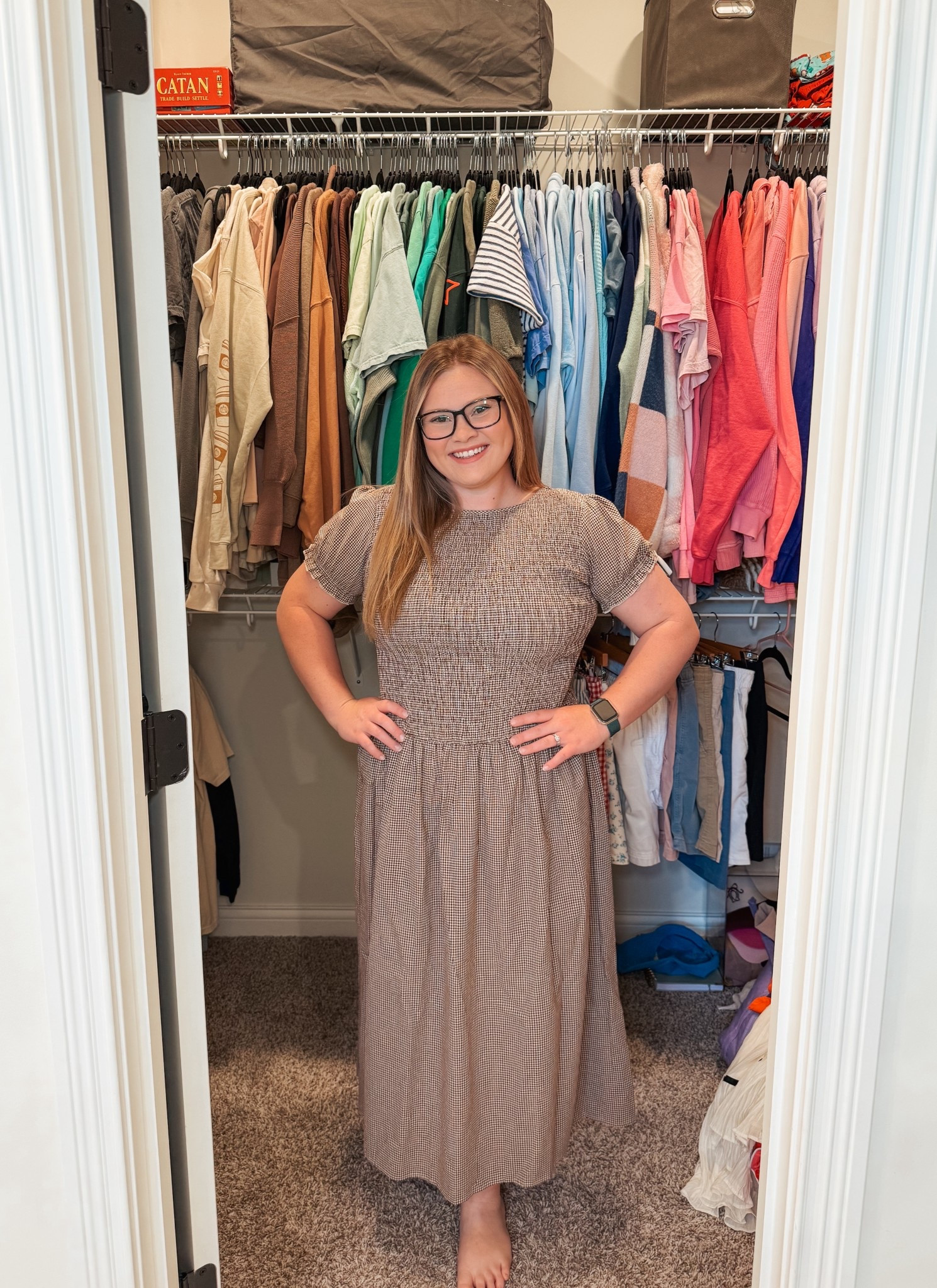 Brown and white gingham fall dress 🤎

#LTKSaleAlert #LTKMidsize #LTKSeasonal