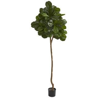 Indoor 7 in. Fiddle Leaf Fig Artificial Tree | The Home Depot