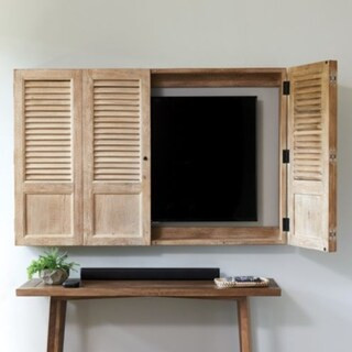 Shutter TV Wall Cabinet | Ballard Designs | Ballard Designs, Inc.