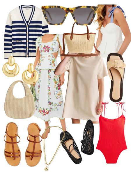 Early summer favorites 🤌🏻 summer dresses, summer sandals, summer stripe sweater, one piece swim and more 

#LTKStyleTip #LTKSaleAlert