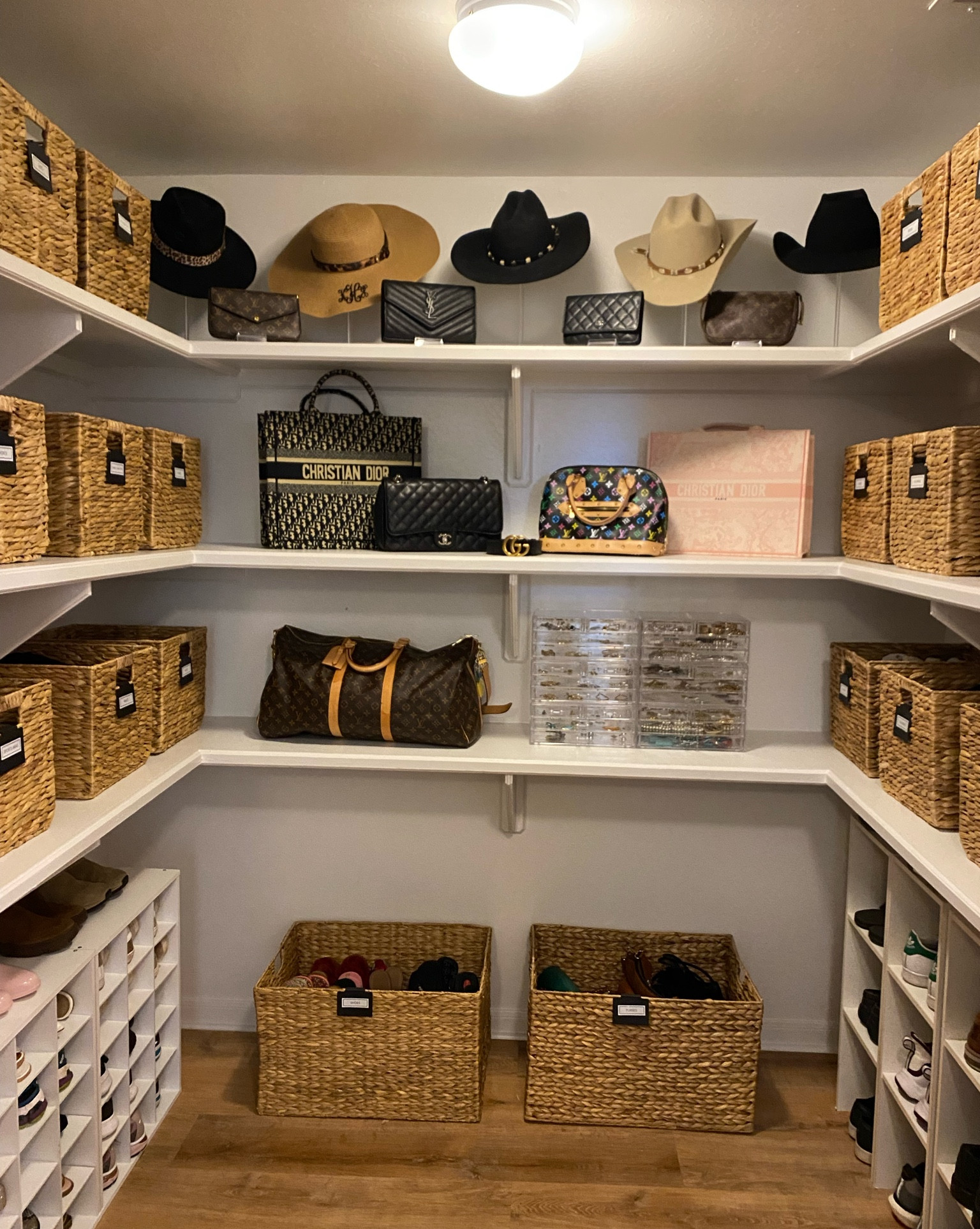 When you hire a professional organizer to transform your closet, you have a beautiful space where everything has a home.  Check what we used in this closet. ✨

#LTKFamily #LTKHome #LTKWorkwear