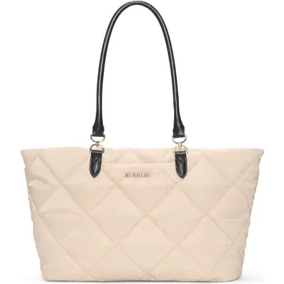 MZ Wallace Medium Madison East/West Quilted Nylon Tote in Black at Nordstrom | Nordstrom